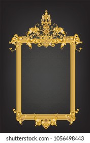Golden frame with ?vintage Victorian metal elements