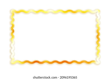goldener Rahmen, leerer Platz für Text, Vektordesign-Elemente