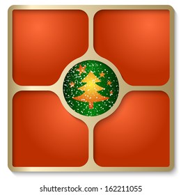 golden frames for any text with a xmas theme