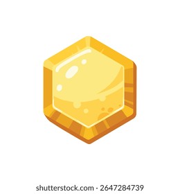Botão de jogo dourado. Quadros e botões de pedra de ouro desenhos animados, placas de jogo de pedras de cascalho, pedras de pedra de ouro sinais vetor plana ilustração. Botões de pedra sobre branco
