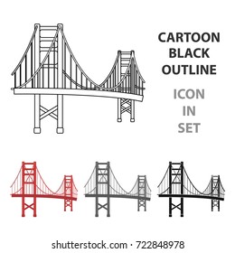 Golden Gate Bridge Cartoon - Download this free icon about golden gate