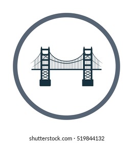 Golden Gate Bridge icon. Simple design for web and mobile