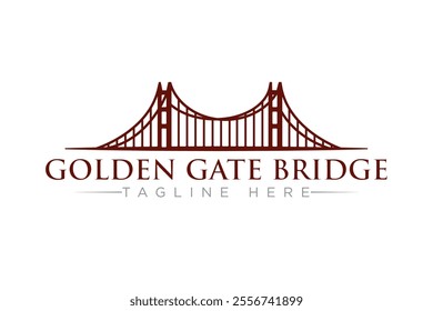 Golden Gate Bridge Logo Template 