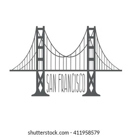 Golden Gate Bridge San Francisco Vector Stock Vector (Royalty Free ...