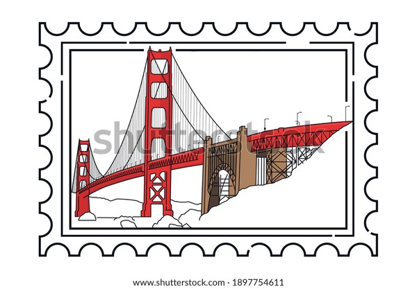 GOLDEN GATE\
BRIDGE SEAL LINE ICON IN SAN\
FRANCISCO