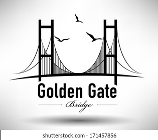 Golden Gate Bridge Typographic Design