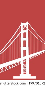 Golden Gate Bridge Vector Art