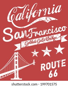 golden gate bridge vector art
