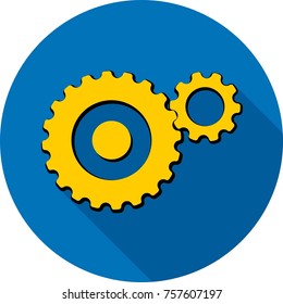 Golden gears icon