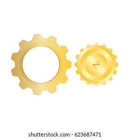 golden gears vector