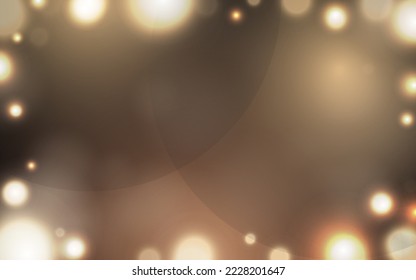 Golden gentle lujo bokeh luz suave fondo abstracto, Vector eps 10 ilustración de partículas de bokeh, decoración de fondo