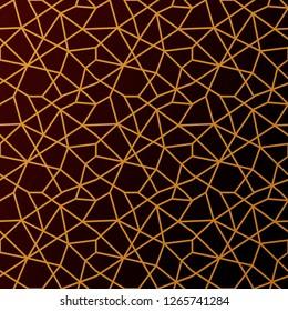 Golden geometric abstract pattern. Seamless polygonal texture, wedding, anniversary, business cards design - Vector