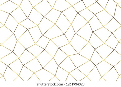 Golden geometric abstract pattern. Template for birthday, wedding, anniversary, business cards design	