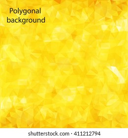 Golden Geometric background. Colorful abstract background for design. Polygon background pattern. 