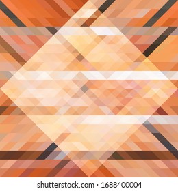 Golden geometric background.  Warm brown polygonal texture for web design or paper card. Abstract pattern square tile. Bathroom tile or ceramic backdrop. Cozy print of digital wallpaper element