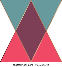 Golden geometric lines, modern luxurious background, vector illustration