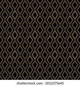Golden geometric lines on a black background.Abstract geometric ethnic patterns. Design for fabric, textile, wallpaper and background. Vector illustration.