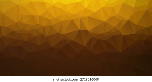 Golden Geometric Low-Poly Background With Warm Gradient For Design, Branding, And Visual Media