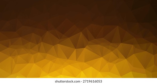 Golden Geometric Low-Poly Background With Warm Gradient For Design, Branding, And Visual Media EPS10