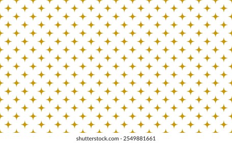 Patrón inconsútil geométrico dorado del lujo con las estrellas, Anuncio de la decoración del año nuevo - Vector