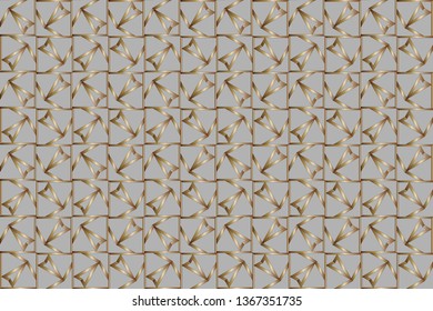 and golden Geometric ornament for wedding invitation, envelope, greeting or business cards, Template for paper cut, printing, engraving wood, metal