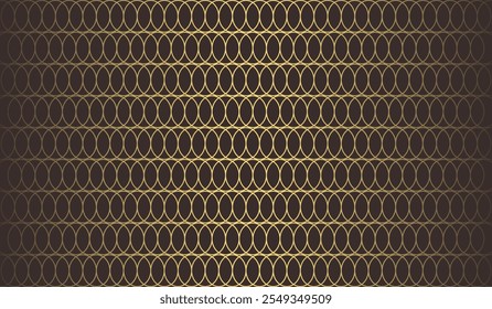 Golden geometric oval shape pattern decorative ornament background