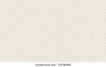 Golden Geometric Pattern 7v5. Seamless Golden Pattern with Serif Lines and Rhombuses on White Background. Can Use for Wrapping Paper, Textile and Gift Pack