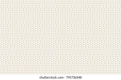 Golden Geometric Pattern 8v102. Seamless Golden Pattern with Alternation of Zigzag with Serif Lines and Rhombuses on White Background. Can Use for Wrapping Paper, Textile and Gift Pack