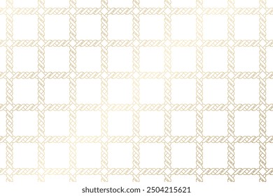 Golden Geometric Pattern Design on white