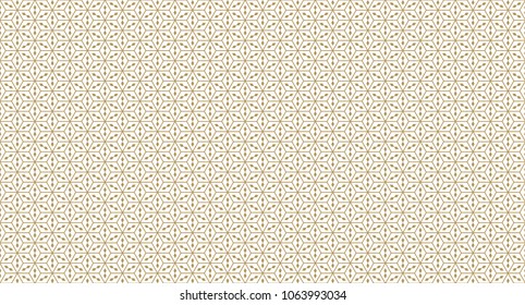 Golden geometric pattern, part 012. Seamless golden pattern with lines, rhombuses and geometric figures on the white background. Can use for wrapping paper, textile and gift pack