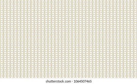 Golden geometric pattern, part 21. Seamless golden pattern with lines, rhombuses and circles on the white background. Can use for wrapping paper, textile and gift pack