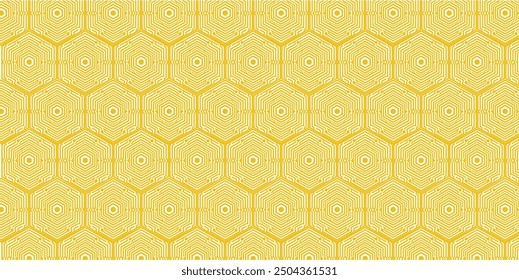 Patrón geométrico dorado con rombo y Formas hexagonales: diseño minimalista moderno inspirado en la Bauhaus para carteles, Fondos de pantalla, Plantillas de moda y textiles decorativos