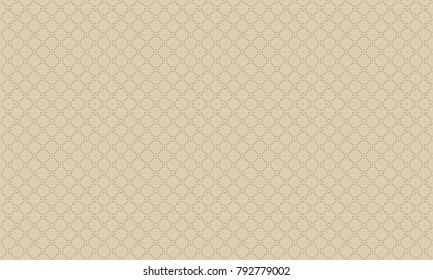 Golden Geometric Pattern. Seamless Golden Pattern with Lines, Rhombuses and Geometric Figures on White Background. Can Use for Wrapping Paper, Textile and Gift Pack