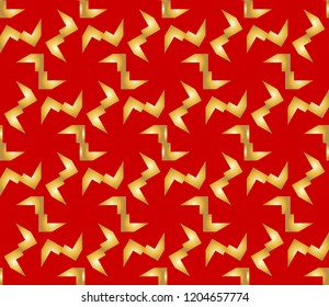 and golden  Abstract geometric pattern. . Vector illustration