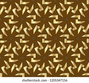 and golden  Abstract geometric pattern. . Vector illustration