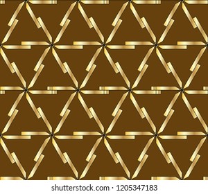 and golden  Abstract geometric pattern. . Vector illustration