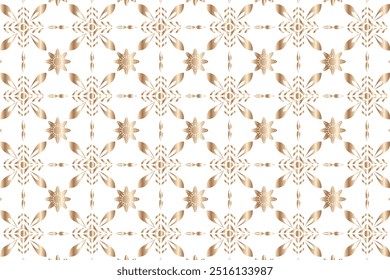Golden Geometric Pattern, Vector tile Background