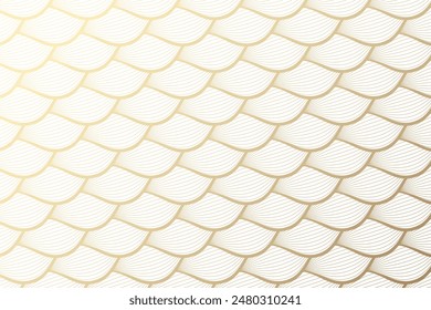 Golden Geometric rounded Pattern Background