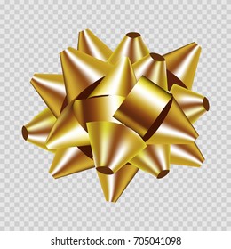 Golden Gift Box Ribbon Bow Vector เวกเตอรสตอก ปลอดคาลขสทธ Shutterstock