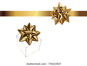 Golden gift knot