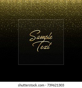 golden glitter
