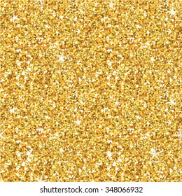 Golden Glitter Background - seamless pattern - in vector