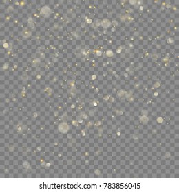Golden glitter Christmas abstract effect for luxury greeting rich card. Glowing golden shimmer texture for new year, Christmas design. And also includes EPS 10 vector