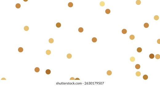 Golden Glitter Dot and Floating Confetti on a Transparent Layer for Premium Visual Atmosphere. Abstract Golden Dotted Glitter Background with Transparent Layer for Elegant Design Projects