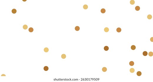 Golden Glitter Dot and Floating Confetti on a Transparent Layer for Premium Visual Atmosphere. Abstract Golden Dotted Glitter Background with Transparent Layer for Elegant Design Projects