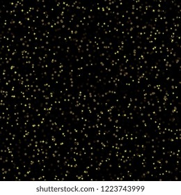 Golden glitter dots. Abstract vector background for luxury christmas and party graphics