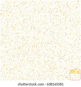 Golden glitter frame background. vector illustration