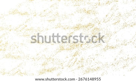 Golden Glitter Spatter. Isolated Splashes Stars and Dots for Overlay Texture
