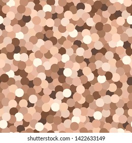 Golden glitter texture, seamless pattern with confetti. Shimmer background. Vector illustration for your design