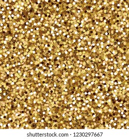 Golden glitter texture. Vector gold background for your design. Holiday decoration